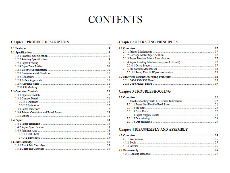 EPSON C82 Service Manual-2